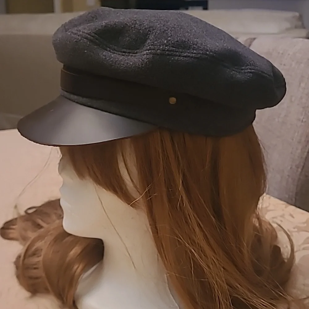 VINTAGE Cashmere/Wool/Leather Brim Lola Lack of Color Hat